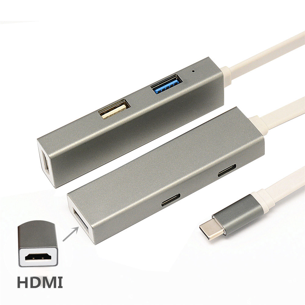 Hub USB C Bertenaga ROHS
